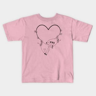 Pinky Promise in Black Kids T-Shirt